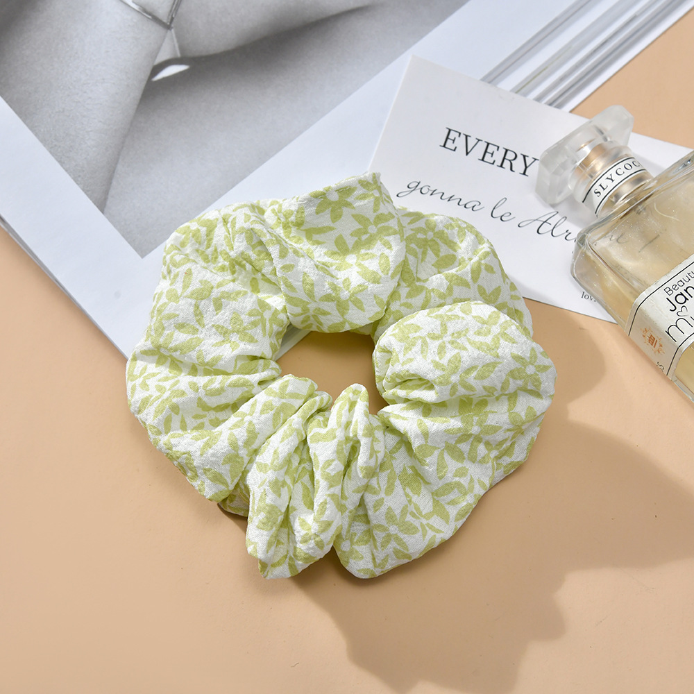 Wholesale of cross-border Korean InS-style fresh and sweet large intestine rings, summer updo hairstyles, and popular meatball hair bands pic 2