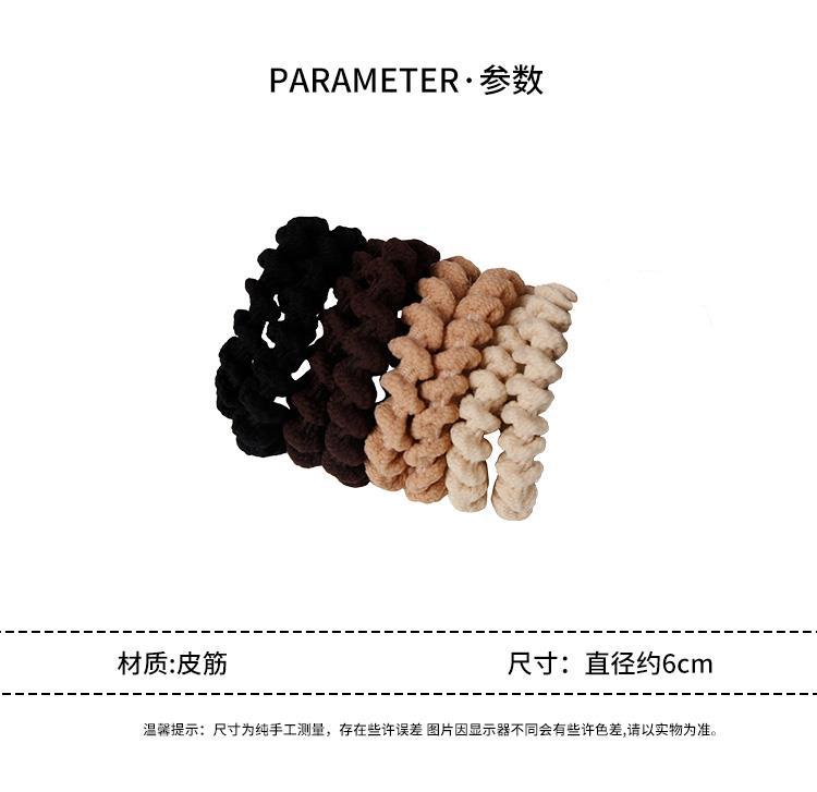 A high-end hair tie for women, a rubber band for tying hair, a high ponytail hair clip, a hair band, a simple and highly elastic hair accessory pic 5