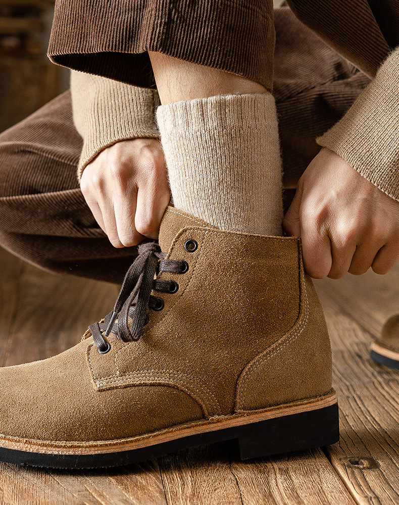 冬季超厚羊毛袜子 男士保暖羊毛袜 加厚加绒毛巾袜纯色羊毛袜批发详情10