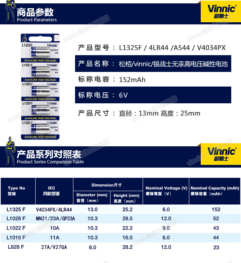 vinnic4lr44 6V battery L1325 anti-barking device 476A beauty is better than Canon AE-1 film camera Px28 pic 3