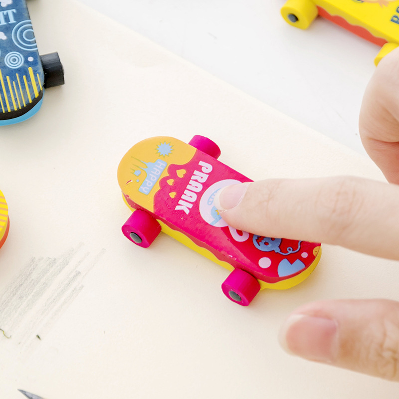 Wholesale manufacturer of creative cartoon scooters, cute erasers, student erasers, stationery and school supplies pic 9