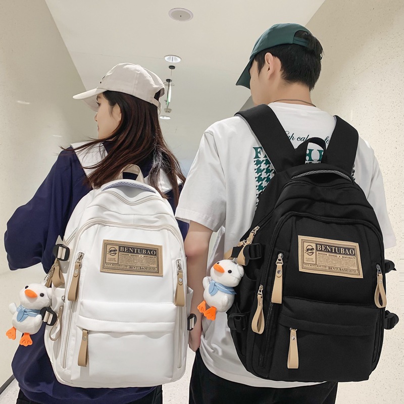 2023 fashionable student backpack, Japanese style Instagram simple Korean version backpack for junior high school, senior high school and college students pic 38