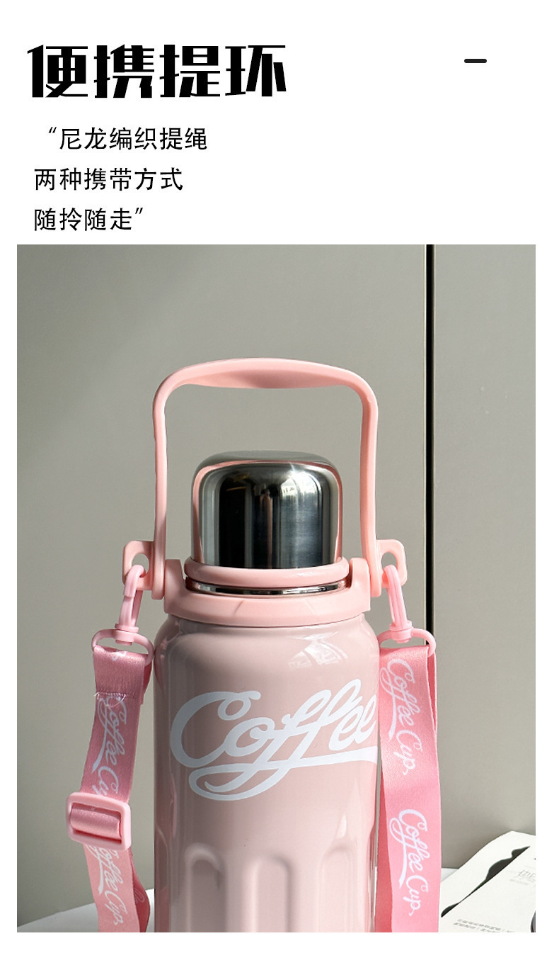 316 stainless steel cup, high appearance level, large-capacity water cup, portable sports water bottle, tea-water separation insulated cup pic 25