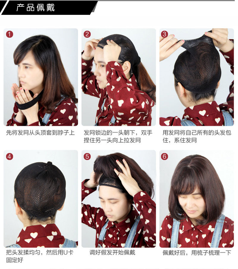 Xuchang Aisi wigs, European and American short curly hair wigs for women, bangs hair wigs, and synthetic fiber wigs pic 14