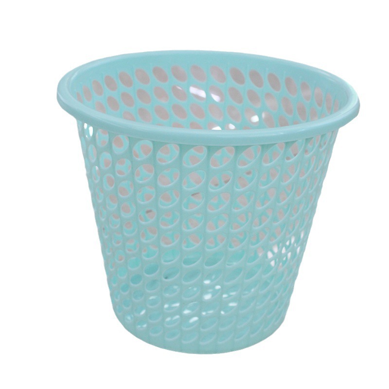 大号圆形镂空垃圾筐 厨房办公室垃圾桶加厚塑料纸篓详情5