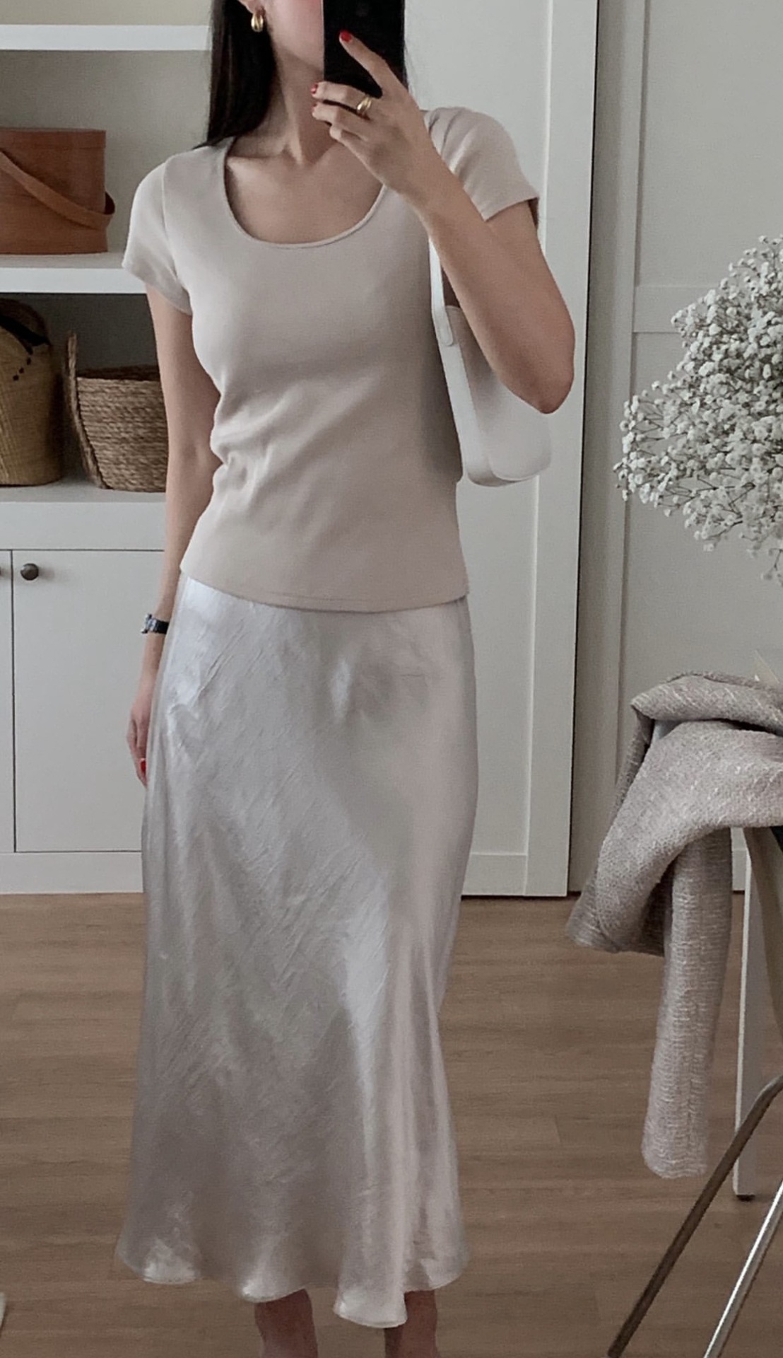 Solid color basic round-neck fitted short-sleeved T-shirt for women, Korean-style Dongdaemun ins simple and casual base layer g*d pic 19