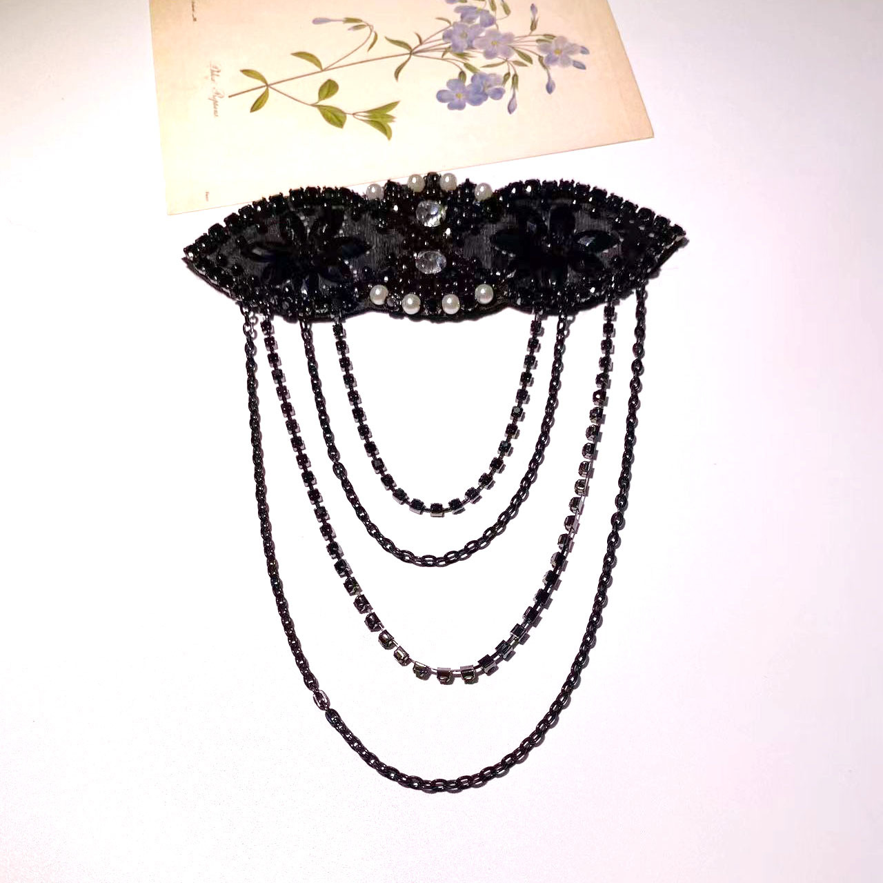 Amazon venta caliente 1920s vintage diadema accesorios hecho a mano borlas strass accesorios ropa accesorios accesorios lotes pic 9