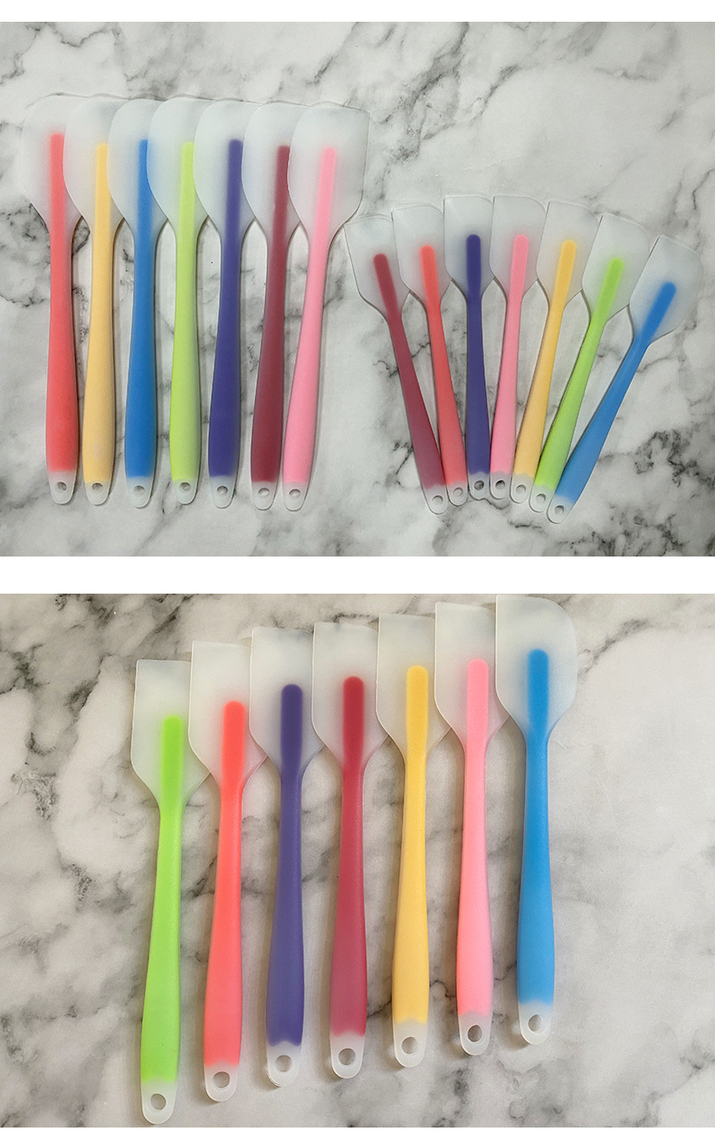 工厂硅胶刮刀奶油抹刀小号半透硅胶刮刀家用烘焙硅胶刮刀现货批发详情21