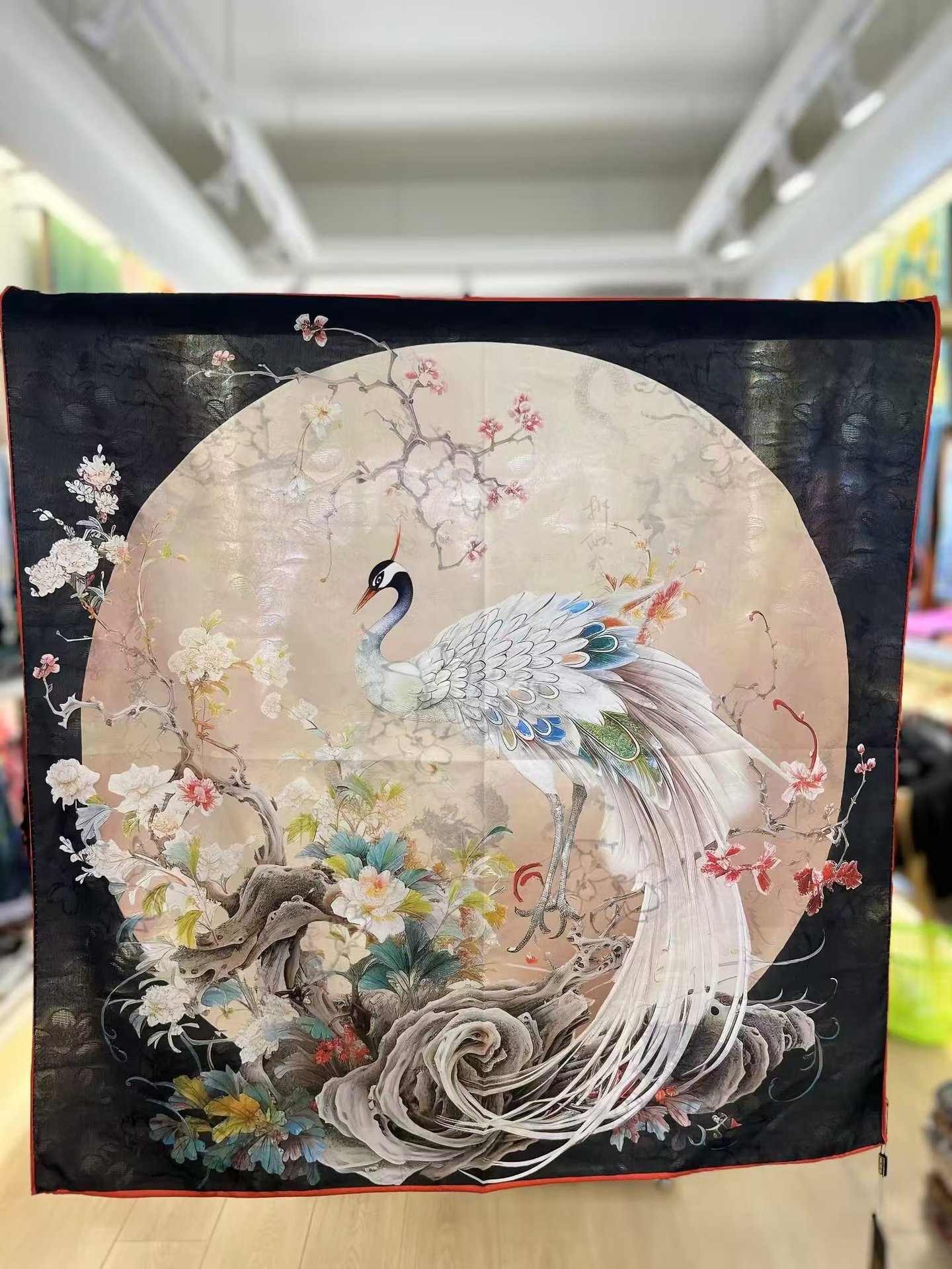 国潮香云纱花萝70*70新中式苏杭小方巾双面双色丝巾厂家代发扎染详情29