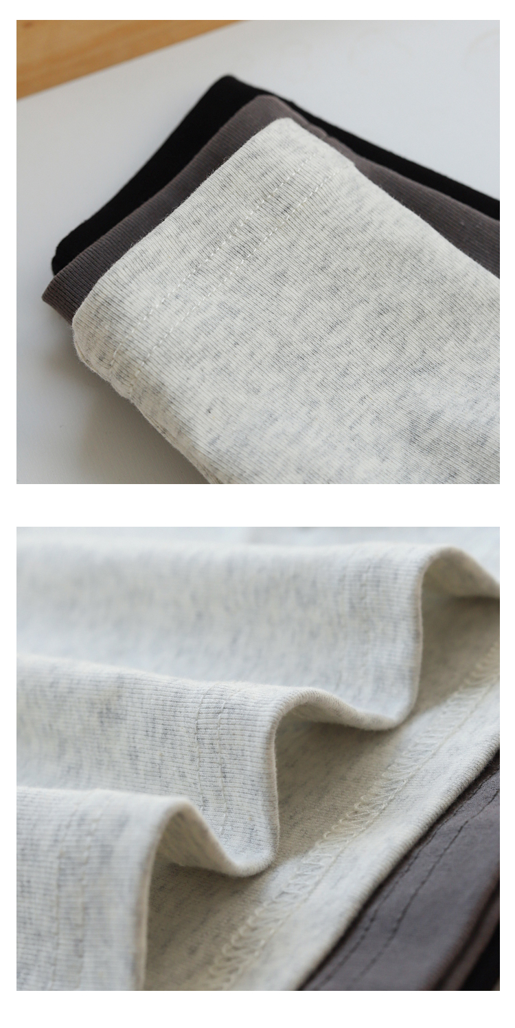 深灰色打底衫内搭小立领棉长袖t恤女黑色半高领初秋早秋上衣女潮详情3