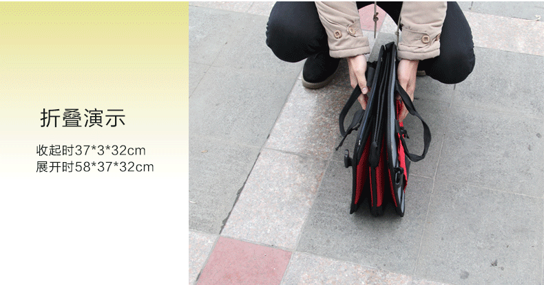 厂家直销汽车收纳箱黑色牛津布储物箱车用后备箱收纳包可定制logo详情64