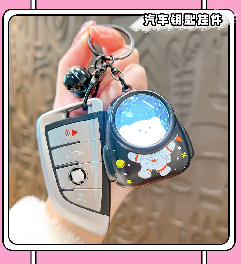 Cute little bear schoolbags, night lights, keychains, popular atmosphere lights, key chains, bags, pendants, claw machines, gift wholesale pic 11