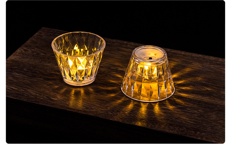 跨境水晶钻石台灯led透明亚克力创意小夜灯简约网红氛围灯床头灯亚克力透明小夜灯迷你小夜灯详情11