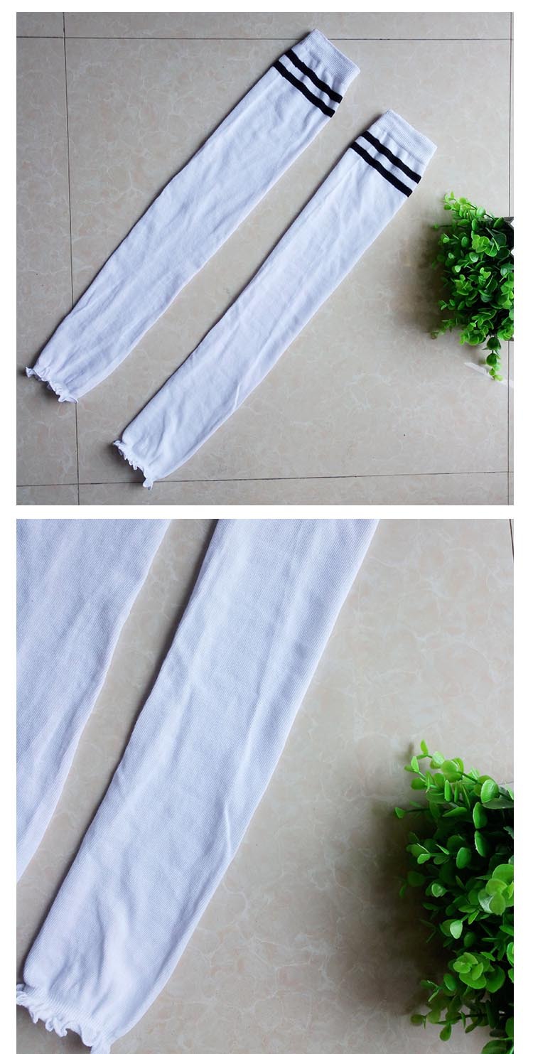 Spring and summer ultra-thin transparent sun protection thigh-high socks, knee-length knitted yoga, dance, cycling socks, air-conditioned room warmth and leg protection pic 16