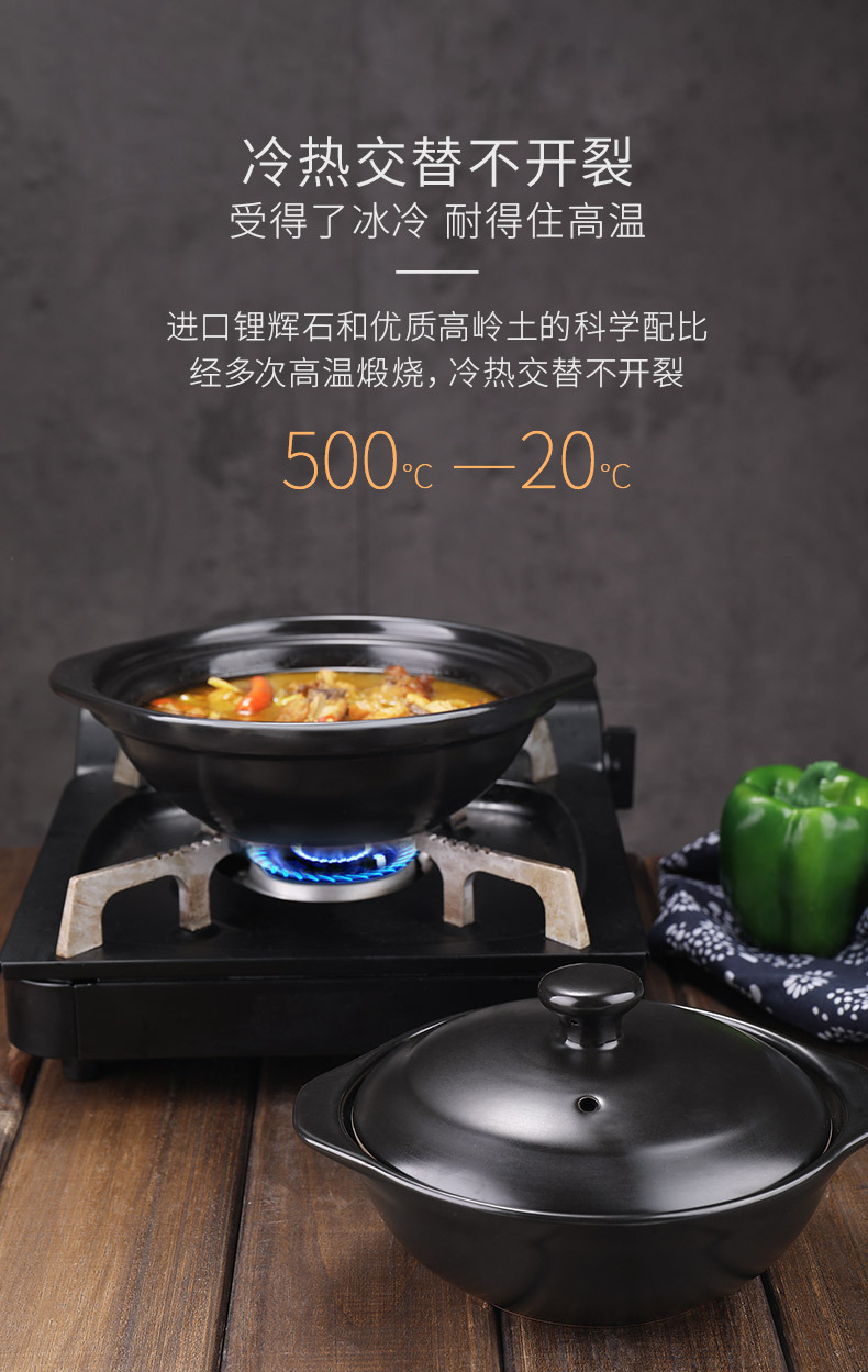 Korean stone pot bibimbap dry pot Korean ceramic pot commercial braised chicken clay pot 煲仔饭 clay pot high-temperature resistant earthenware pot pic 20