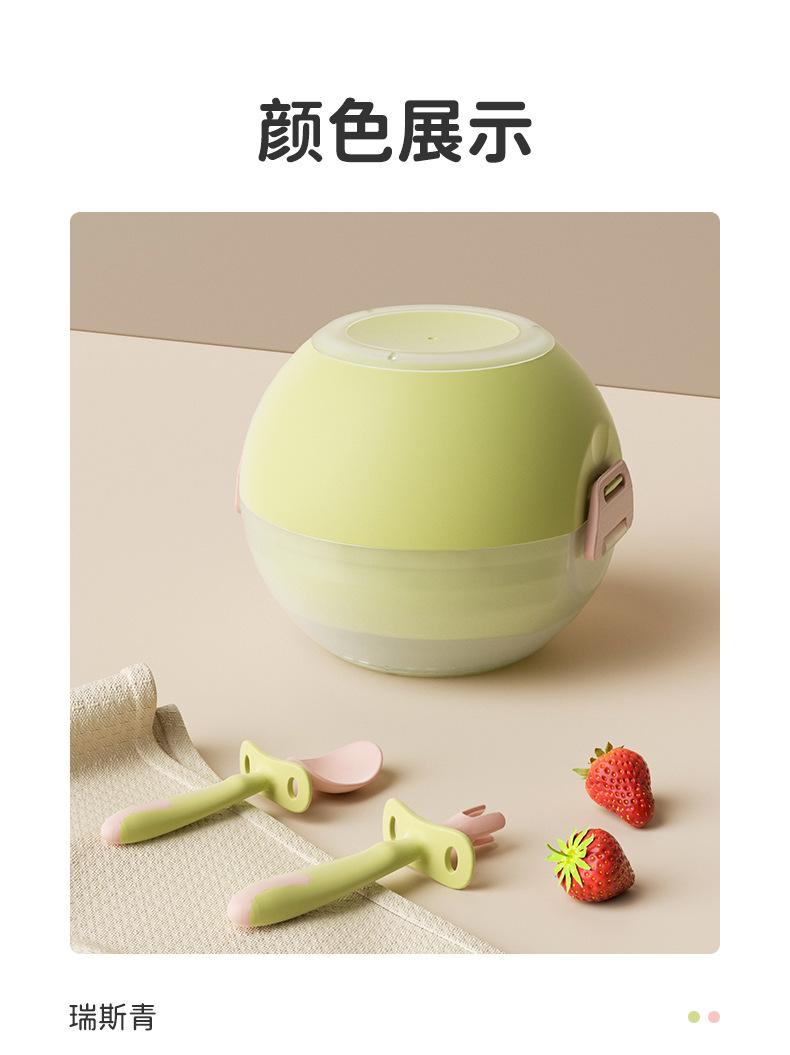 婴儿餐具套装宝宝辅食碗多功能零食碗外出野餐便携防摔儿童星球碗详情17