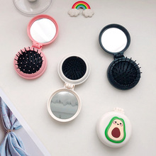 创意折叠小镜子随身携带卡通化妆镜抖音网红小姐姐便携旅游小镜子详情5