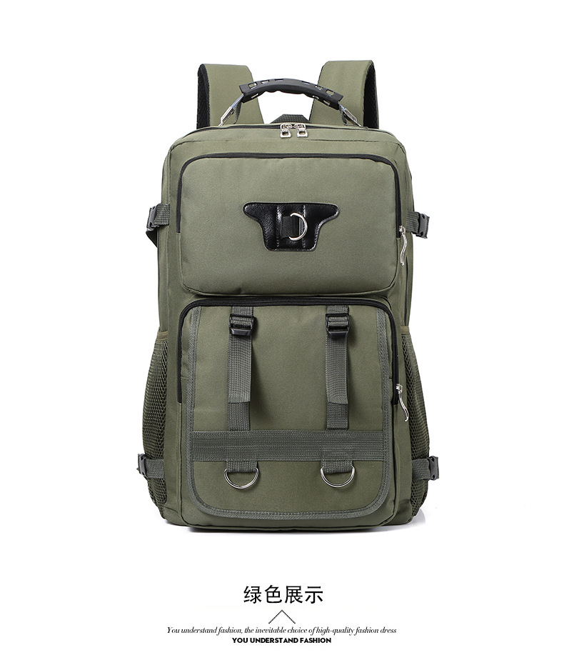 跨境新款个性潮男士功能多帆布双肩包大容量户外透气耐磨旅行背包详情24