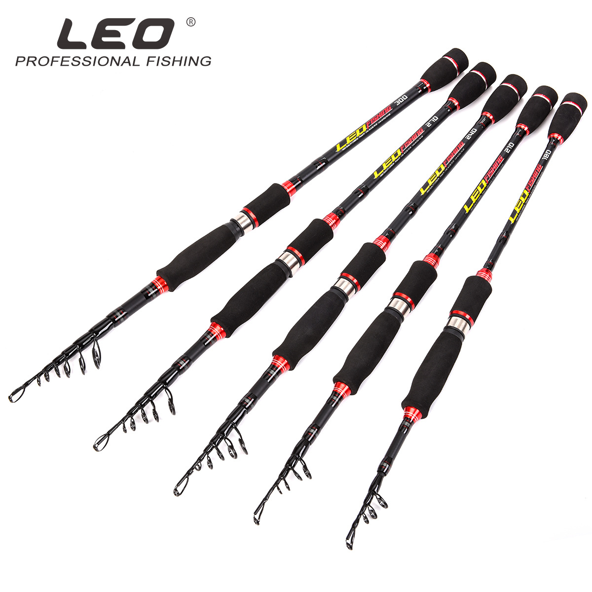27772 LEO/ Leou [Retractable Lull Rod] Portable short-section retractable sea fishing rod and fishing gear wholesale export pic 26