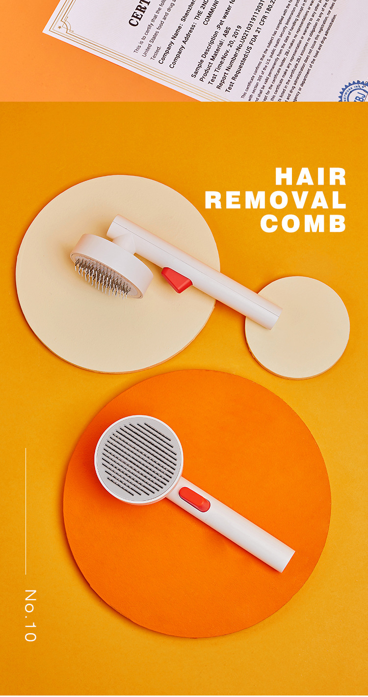 猫咪梳毛专用梳子狗狗去浮毛刷子宠物毛发清理自动褪毛梳宠物用品详情11