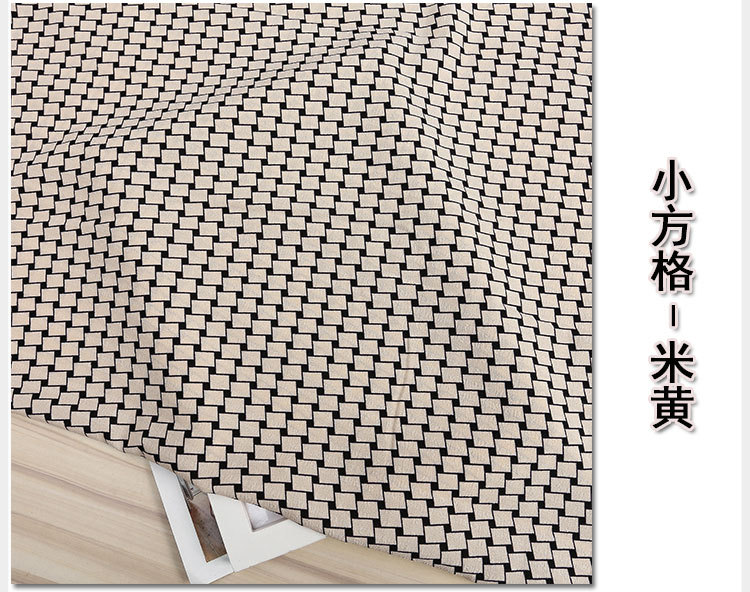 Wholesale of spring and summer clothing fabrics in stock, including small checkered printed bubble check polyester fabric, dresses, accessories and mask fabric pic 15