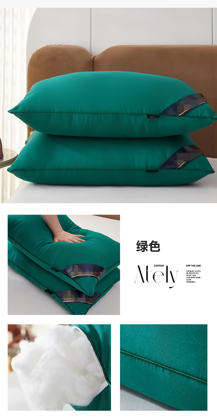 枕头48x74cm枕芯酒店枕头高枕不塌枕头芯一对护颈椎家用会销礼品床上用品详情21