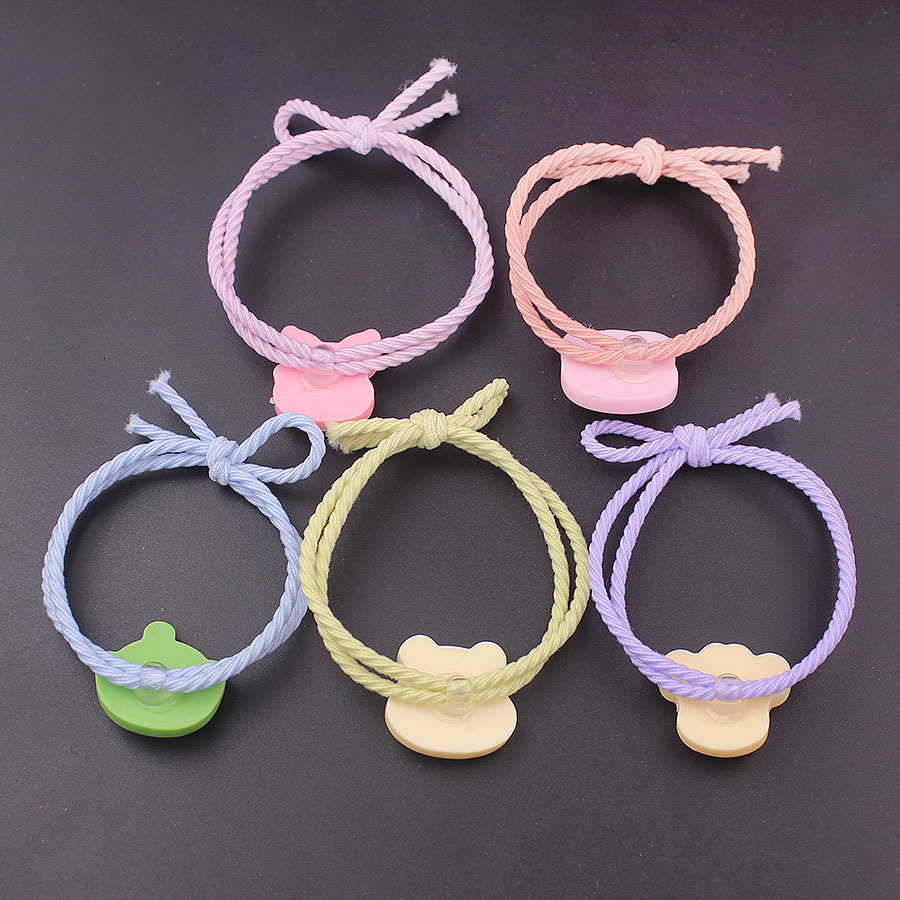蝴蝶结可爱卡通发圈小熊手链头绳皮筋儿童兔子马尾甜美发绳女发饰详情2