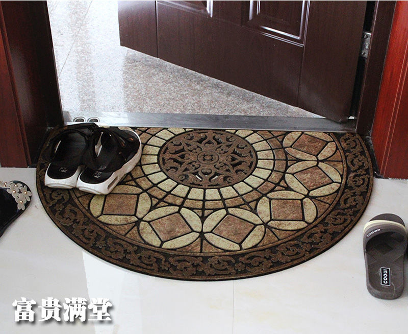 欧式大门口地垫入户门垫半圆形室外门外橡胶塑料门前进门踩脚垫子详情16