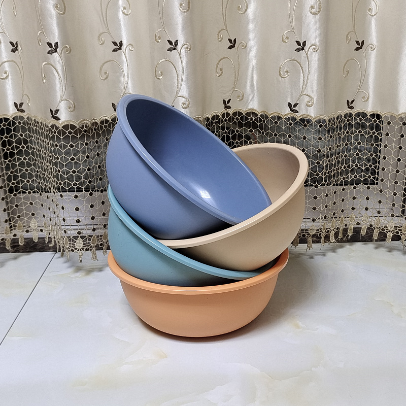 Wholesale household plastic basins, thickened round basins, baby washbasins, student dormitory washbasins, advertising gift basins pic 1