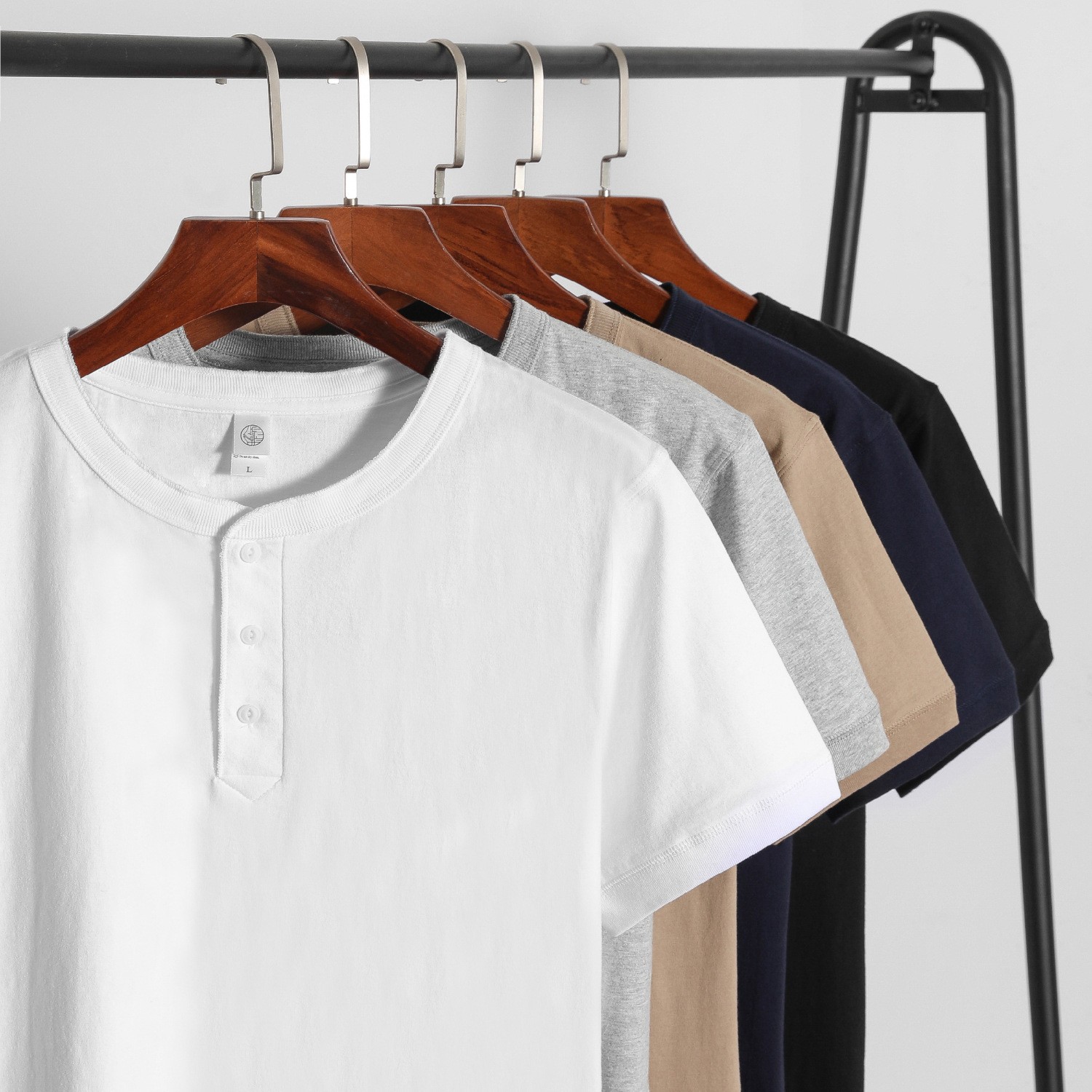 三本针 300g重磅纯白色长袖t恤女纯棉简约厚实不透内搭打底衫秋冬详情5