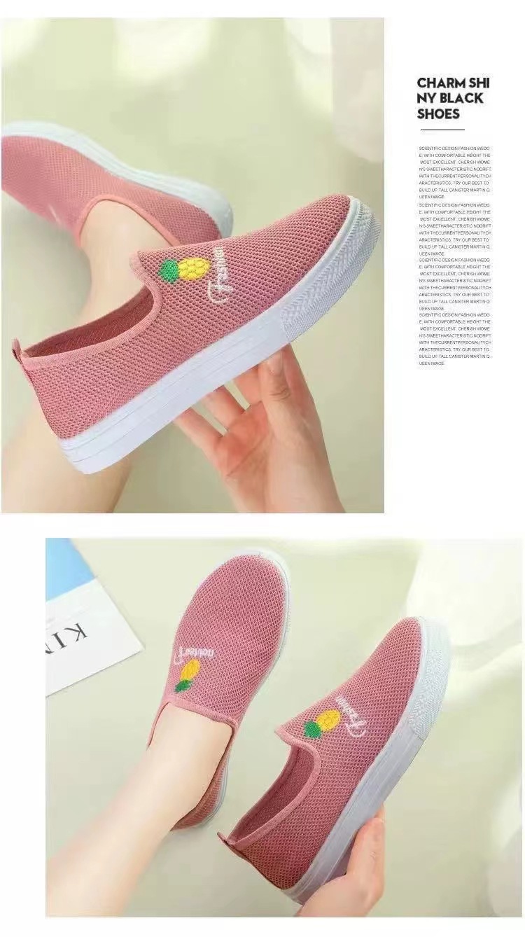 春季新款女网布鞋韩版一脚蹬运动鞋透气软底妈妈单鞋懒人鞋学生鞋详情7