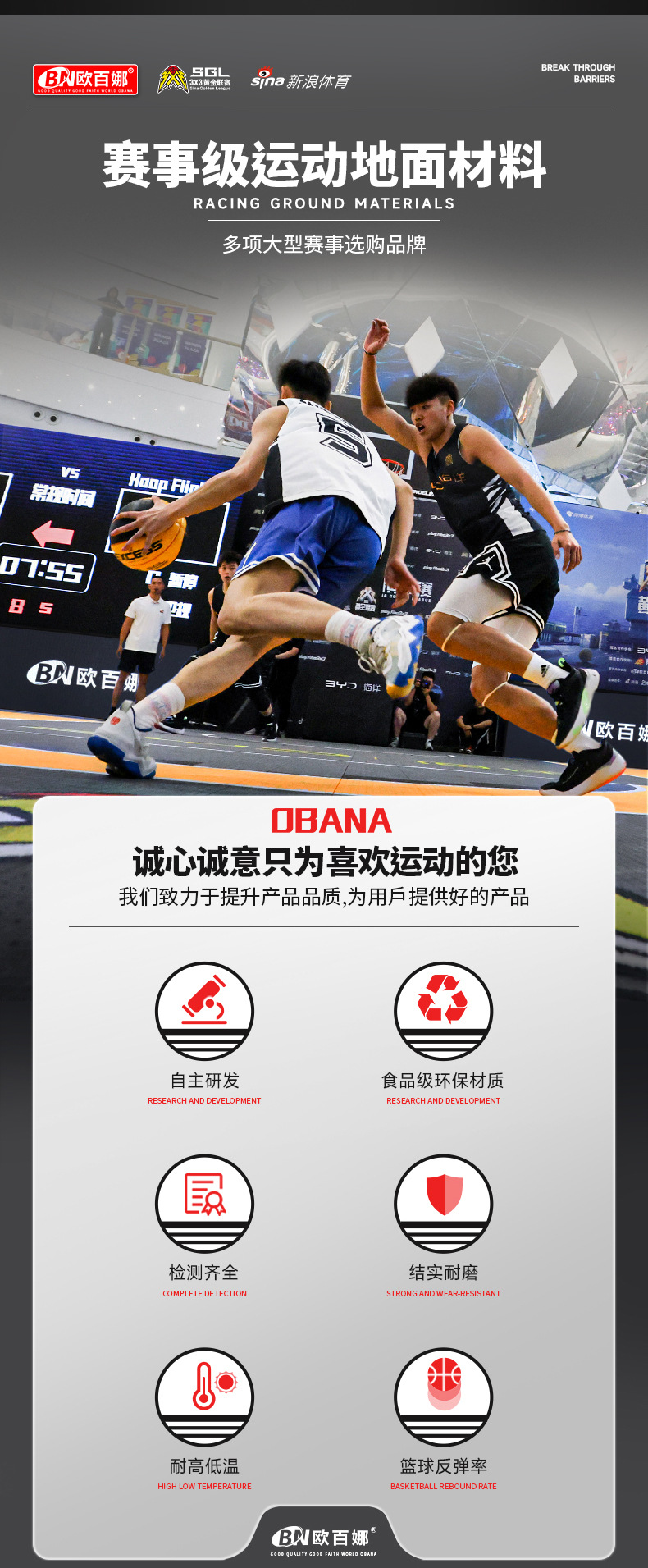 欧百娜悬浮地板篮球场室外轮滑地板厂家批发幼儿园操场防滑地板详情14