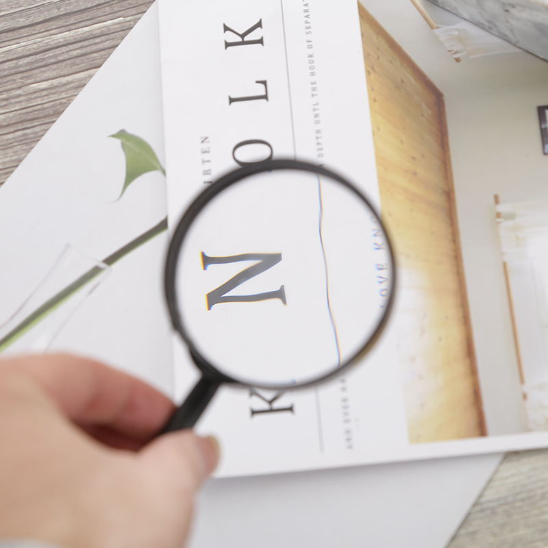 60mm magnifying glass for elderly people to read, plastic magnifying glass, optical amplifier, one-yuan department store special batch pic 5