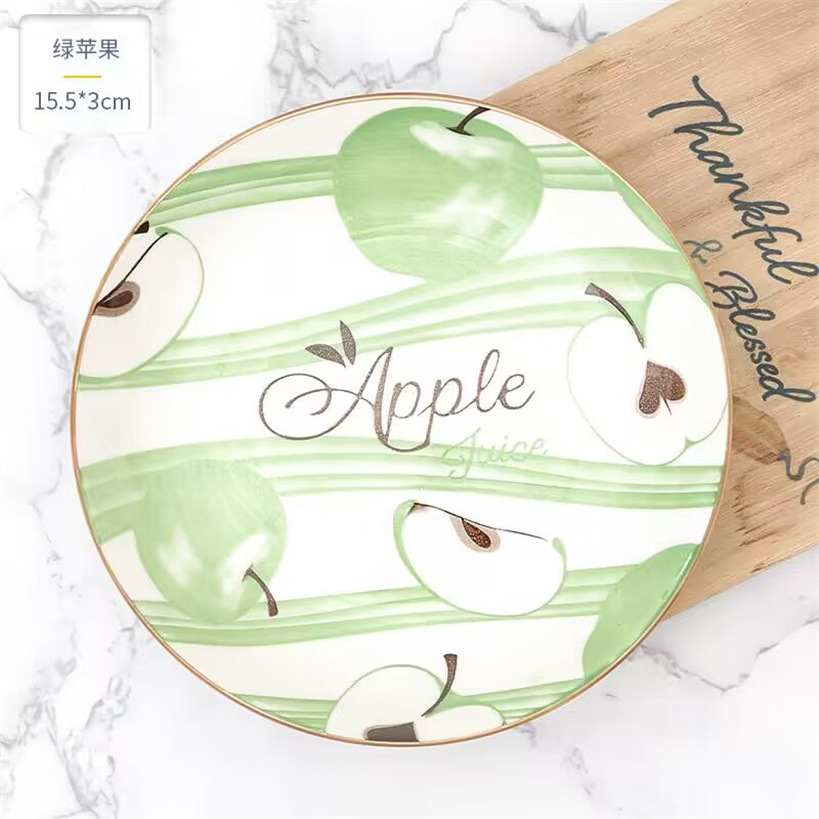 6.25-inch ceramic plates, first-grade round plates, ceramic fruit plates, bowls, plates, rice plates, tableware, vegetable basins, Yiwu products pic 24