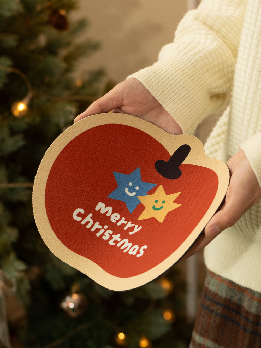 圣诞节老人硅藻泥隔热垫防烫垫桌垫多功能鼠标垫台面垫子布置用品详情15