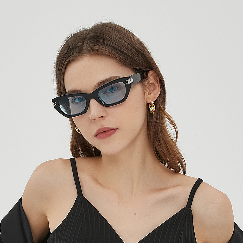 Korean-style cat glasses, sweet and cool, niche 5463 trendy sunglasses, fashionable dopamine, individualistic, spicy and exaggerated sunglasses pic 1