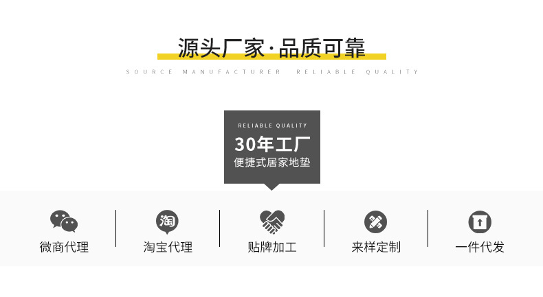 厂家直销eva泡沫地垫拼接家用 防滑耐磨彩印60*60儿童爬行垫定制详情3