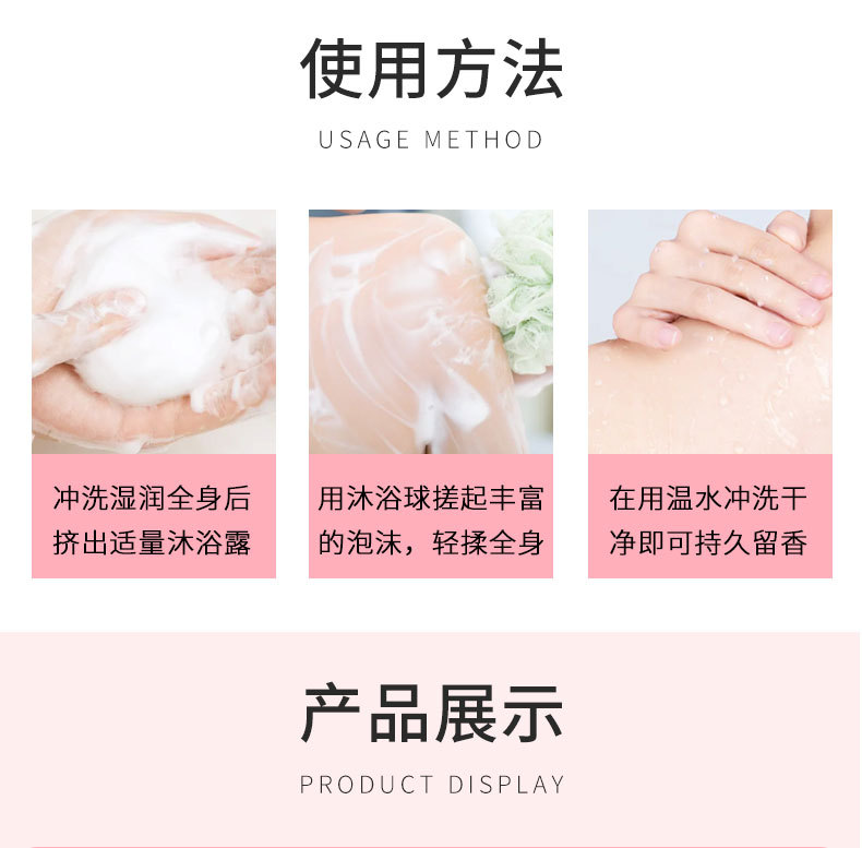 Wholesale Shiji Xinfu Body Wash: Smooth, long-lasting fragrance, moisturizing, high-end faux body scent, unique cleansing pic 8