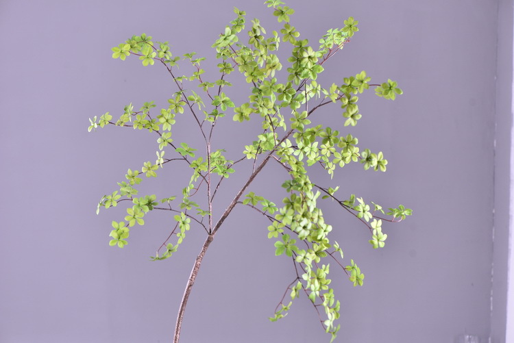 Home decoration simulation Japanese hanging bell branches, home decoration floor-standing flower figures, artificial green plant simulation leaves pic 14