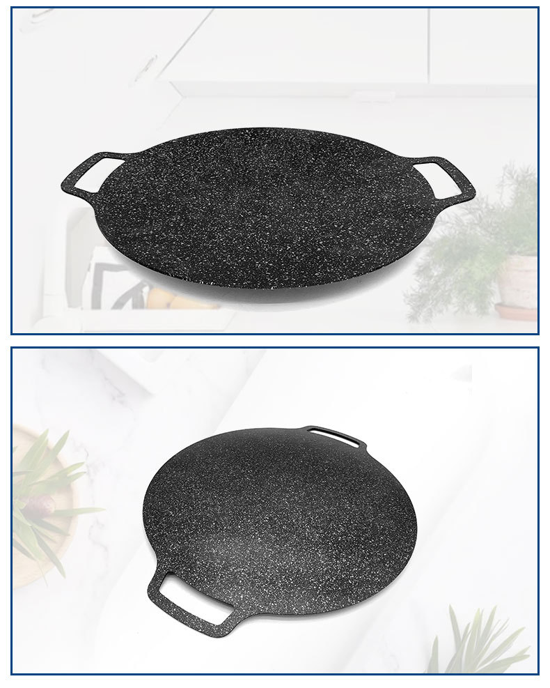 Factory direct supply of Korean-style round grills, household barbecue grills, shrimp grills, and kitchen barbecue utensils pic 10