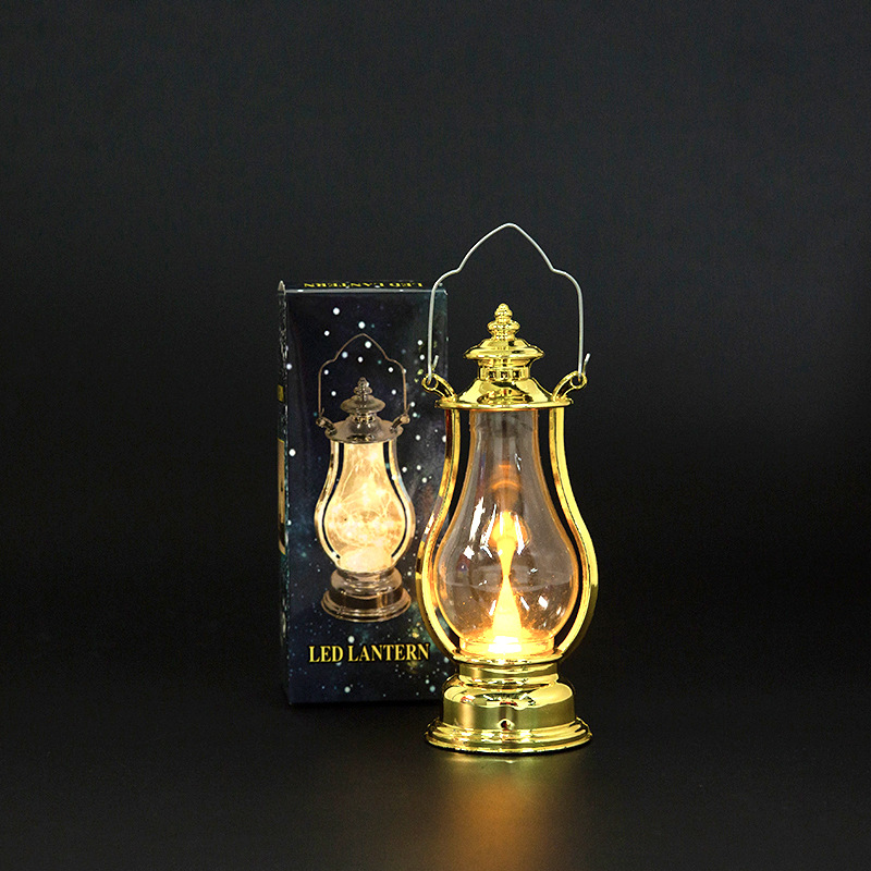 Luminous portable small horse lamp, candle lamp, creative led retro small oil lamp pic 7