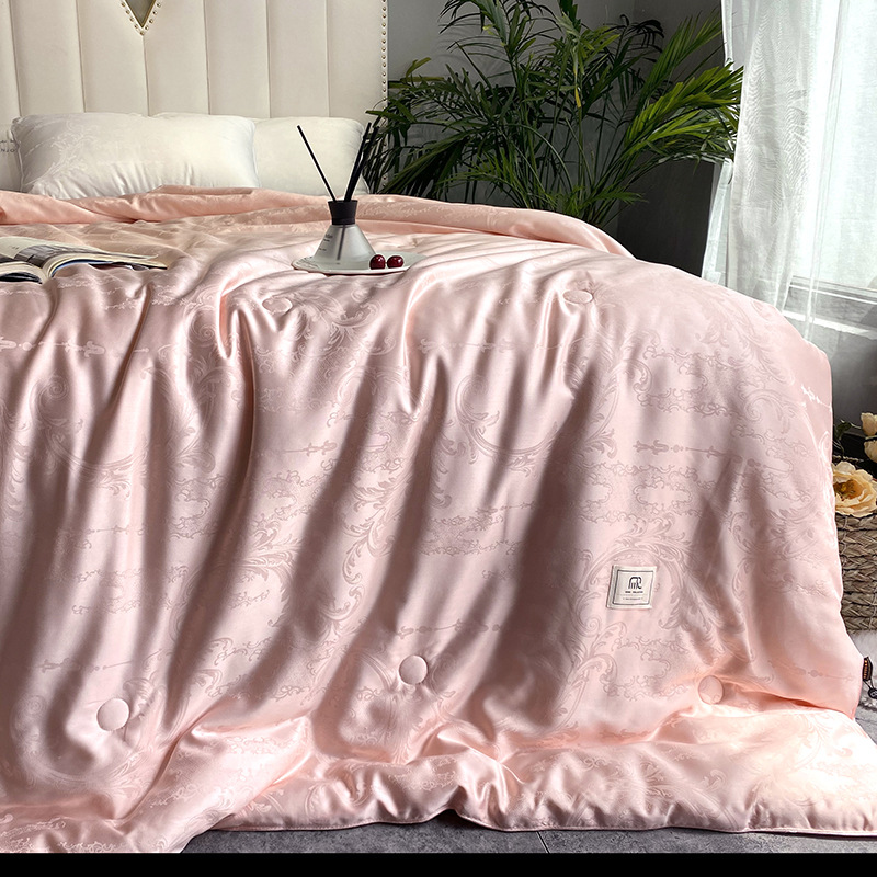 Light luxury 60S soy protein jacquard fiber quilt core, spring and autumn quilts, winter quilts, single and double soft quilts for students pic 21