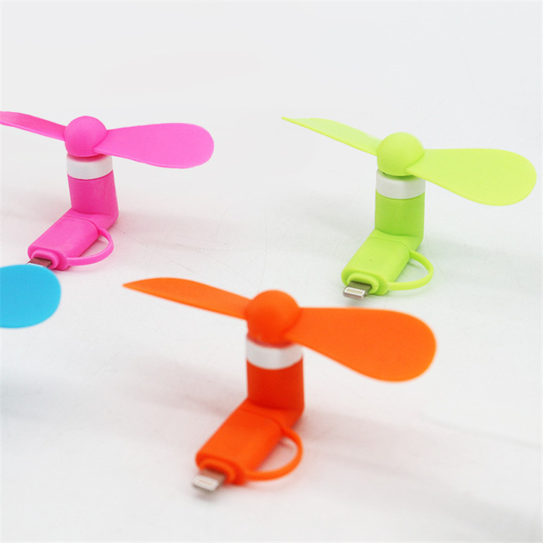 Portable fan, Apple and Android 2-in-1 mini mobile phone fan, creative ubs short fan, small mobile phone fan pic 9