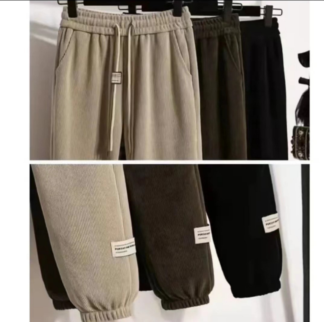 抖快直播春秋季爆款女裤高腰抽绳休闲裤单裤时尚女式卫裤萝卜裤子详情15