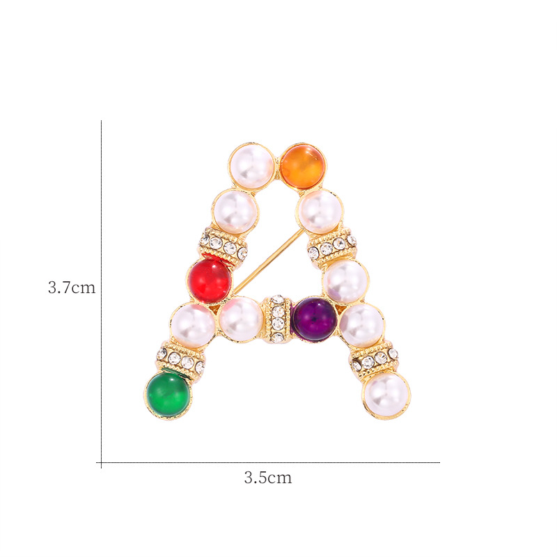 新款同款山茶花胸针字母防走光五角星胸花蜜别针配饰批发详情22