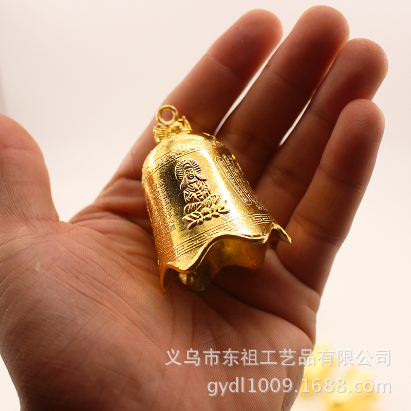 Ancient double dragon bells, Eight Immortals bells, Guanyin Buddhist scriptures relief, dragon bells, wind chimes, ancient green bells, golden bells, auspicious bell accessories and pendants pic 4