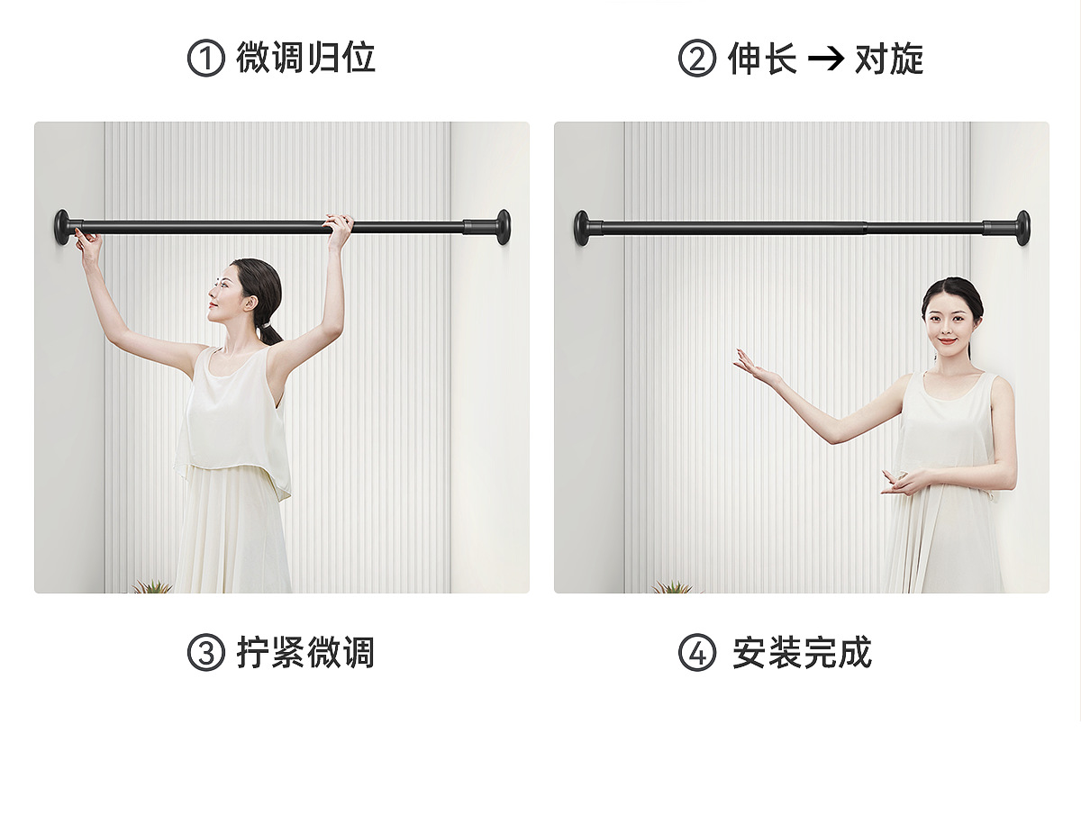 Bathroom folding shower curtain set, no need for drilling, invisible waterproof and anti-mold fabric curtain, bathroom partition, shower dry and wet separation pic 65