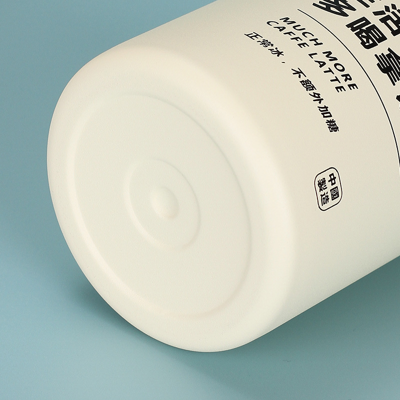 跨境304不锈钢冰美式咖啡杯真空双层带吸管直身杯家用便携保温杯详情13