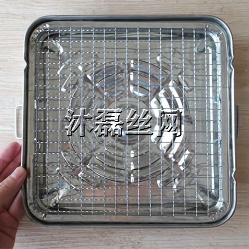 户外烧烤一次性烧烤炉适用便携烤架烧烤篦子包边方形一次性烧烤网详情2