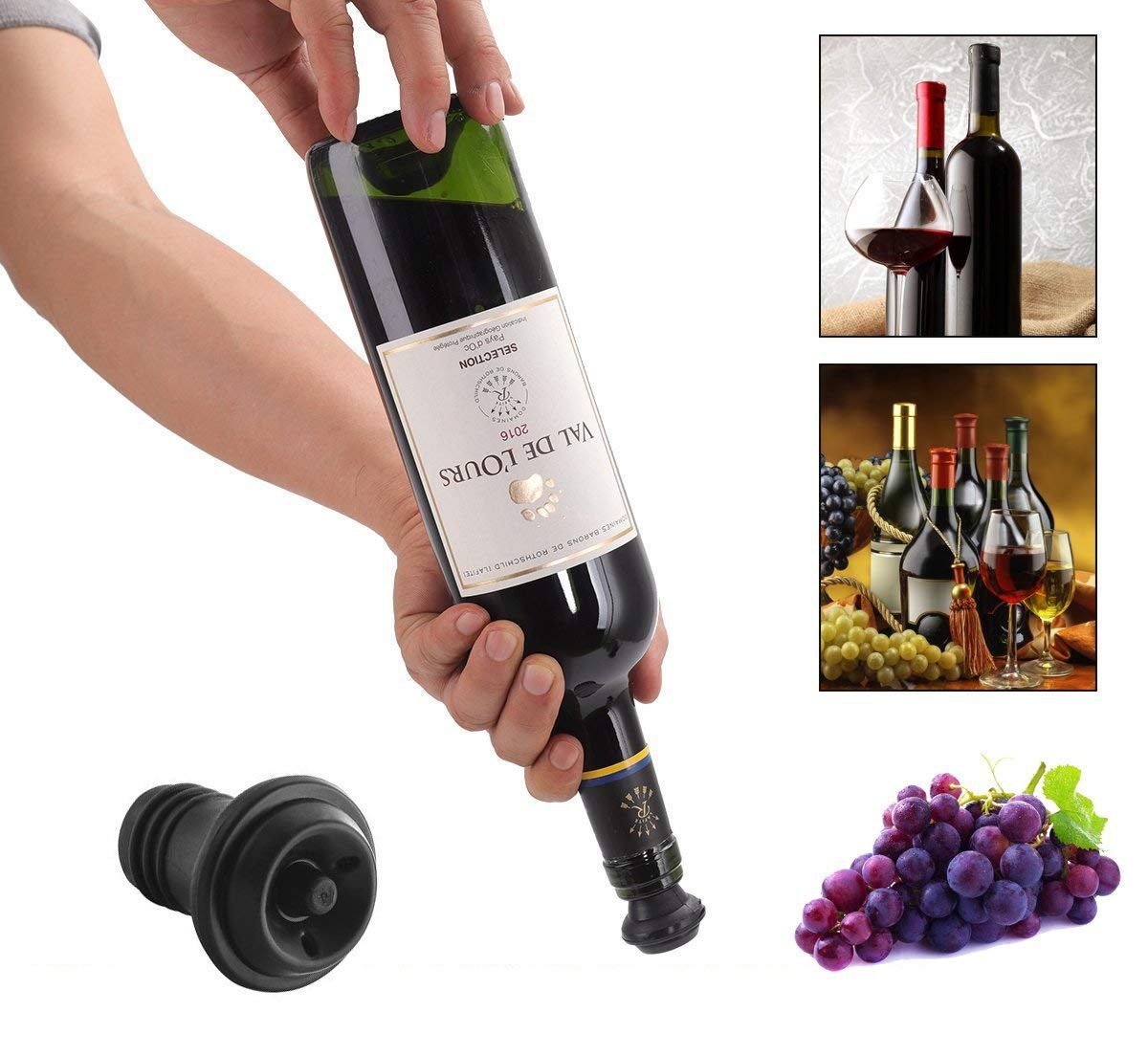 Wine stopper silicone bottle stopper, wine bottle stopper, wine vacuum stopper, fresh-keeping wine stopper, bottle stopper manufacturer pic 10